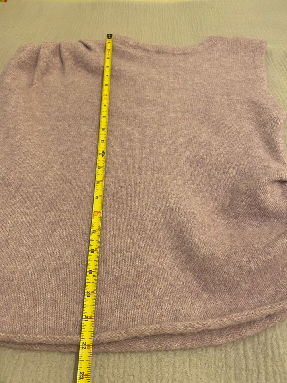 Zara Lavender Sleeveless Crew-Neck Sweater Vest with Shoulder Buttons. Size M . - Picture 5 of 7
